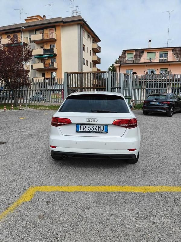 Usata Audi A3 116 CV (85 kW) 2018 Bianco Berlina