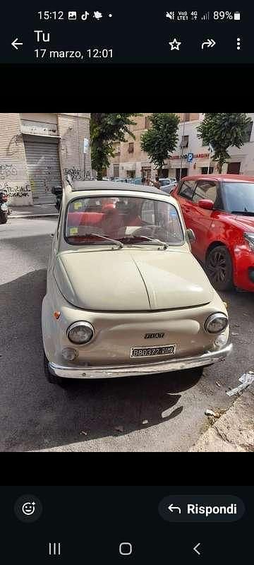 Usata Fiat Cinquecento 18 CV (13 kW) 1968 Beige Utilitaria