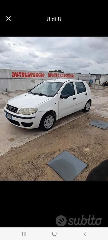 Brugt Fiat Punto 80 HK (58 kW) 2006 Hvid Hatchback