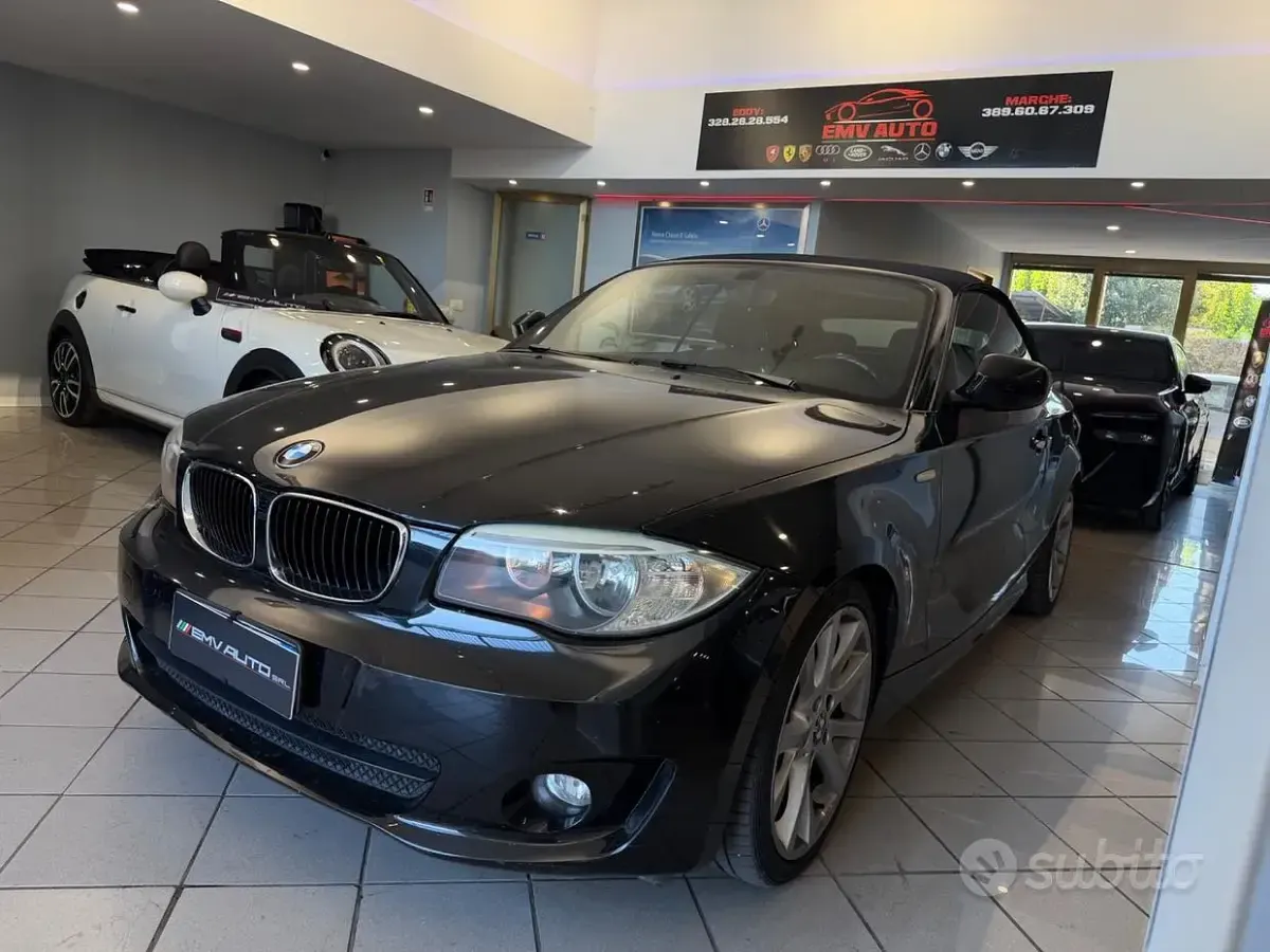 Usata BMW 118 Cabriolet 143 CV (105 kW) 2012 Nero Cabrio