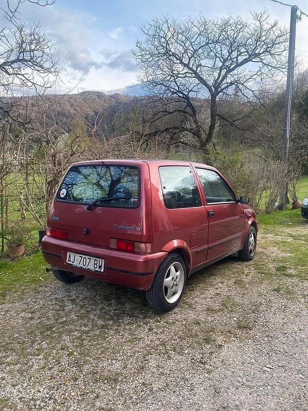 Usata Fiat Cinquecento 1996 Rosso Utilitaria