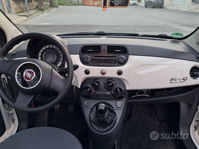Usata Fiat 500 69 CV (50 kW) 2012 Bianco Cabrio