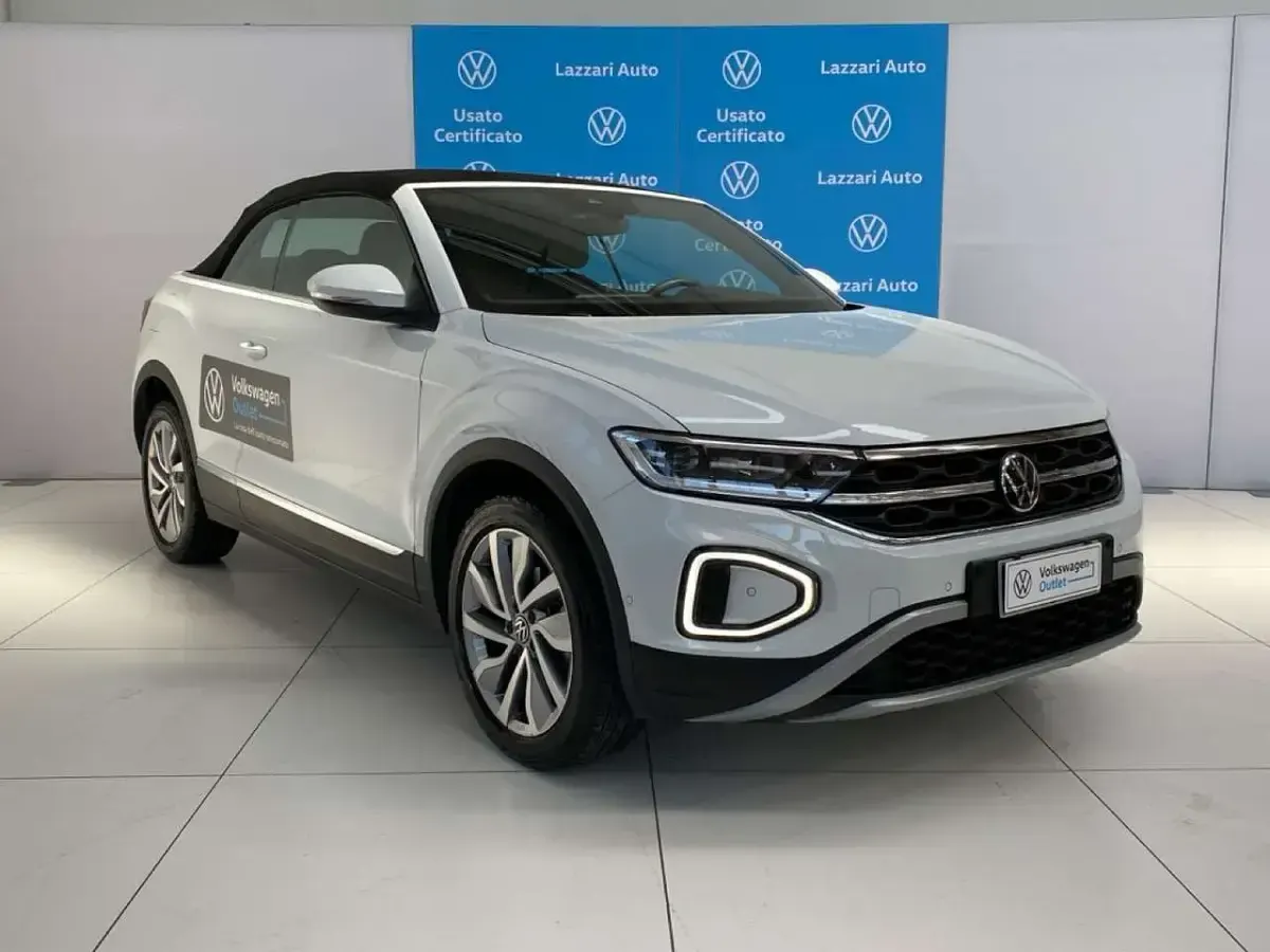 Usata VW T-Roc Cabriolet Style 110 CV (80 kW) 2022 Bianco Cabrio