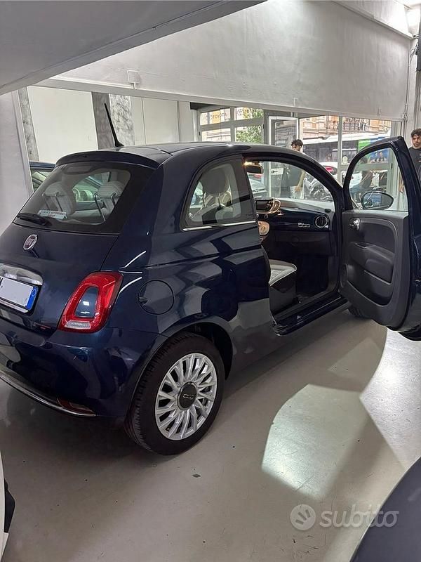 Usata Fiat 500 69 CV (50 kW) 2017 Blu Berlina