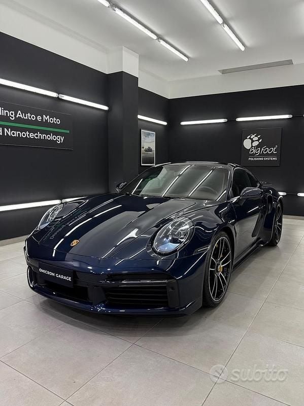 Usata Porsche 911 Turbo S 650 CV (478 kW) 2021 Blu notte metallizzato Coupé