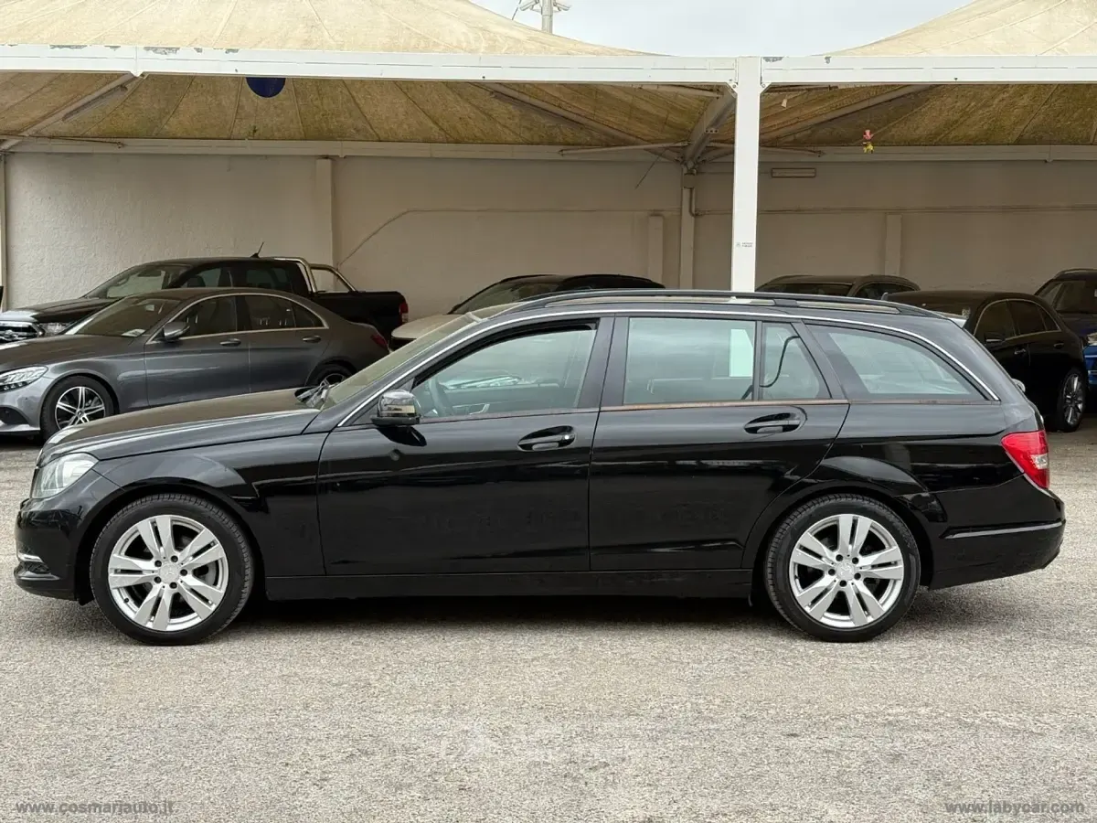 Usata Mercedes C200 Avantgarde 136 CV (100 kW) 2013 Nero Station wagon