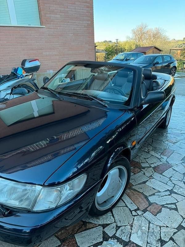 Usata Saab 900 Cabriolet 126 CV (92 kW) 1998 Blu Cabrio