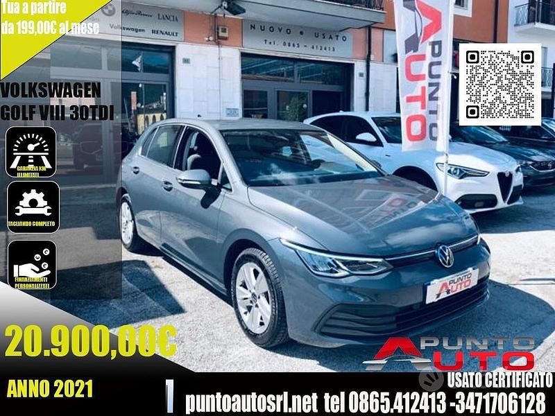 Usata VW Golf VIII Life 116 CV (85 kW) 2021 Grigio scuro Berlina