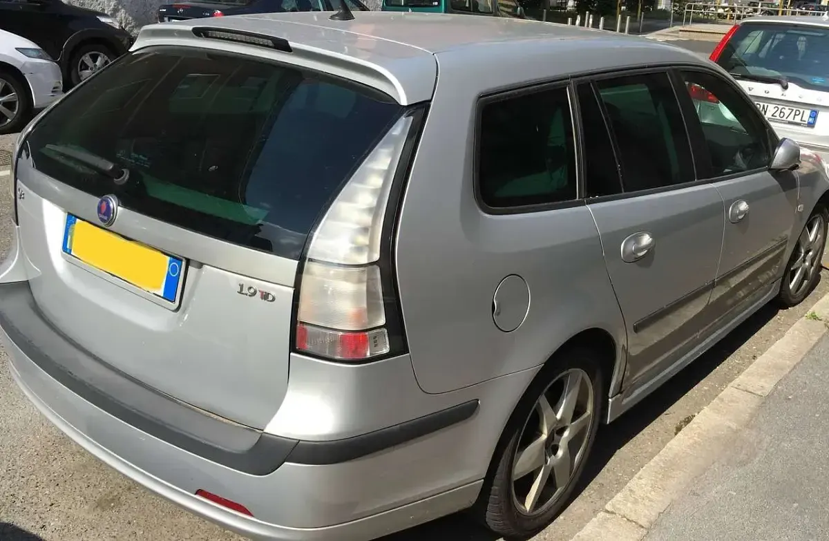 Usata Saab 9-3 Linear 150 CV (110 kW) 2007 Argento Station wagon