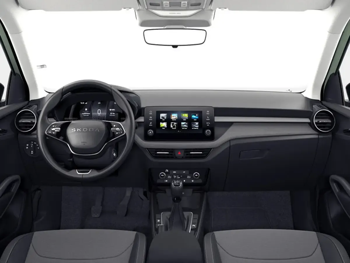 Nuova Skoda Fabia 95 CV (69 kW) 2026 Verde dolomite nero tulipano perlato Utilitaria