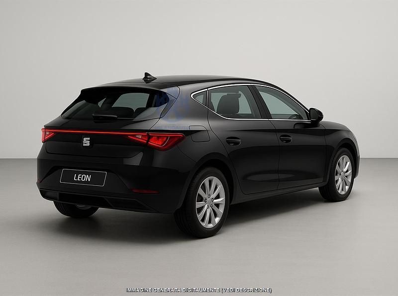 Usata Seat Leon Style 90 CV (66 kW) 2022 Nero Utilitaria