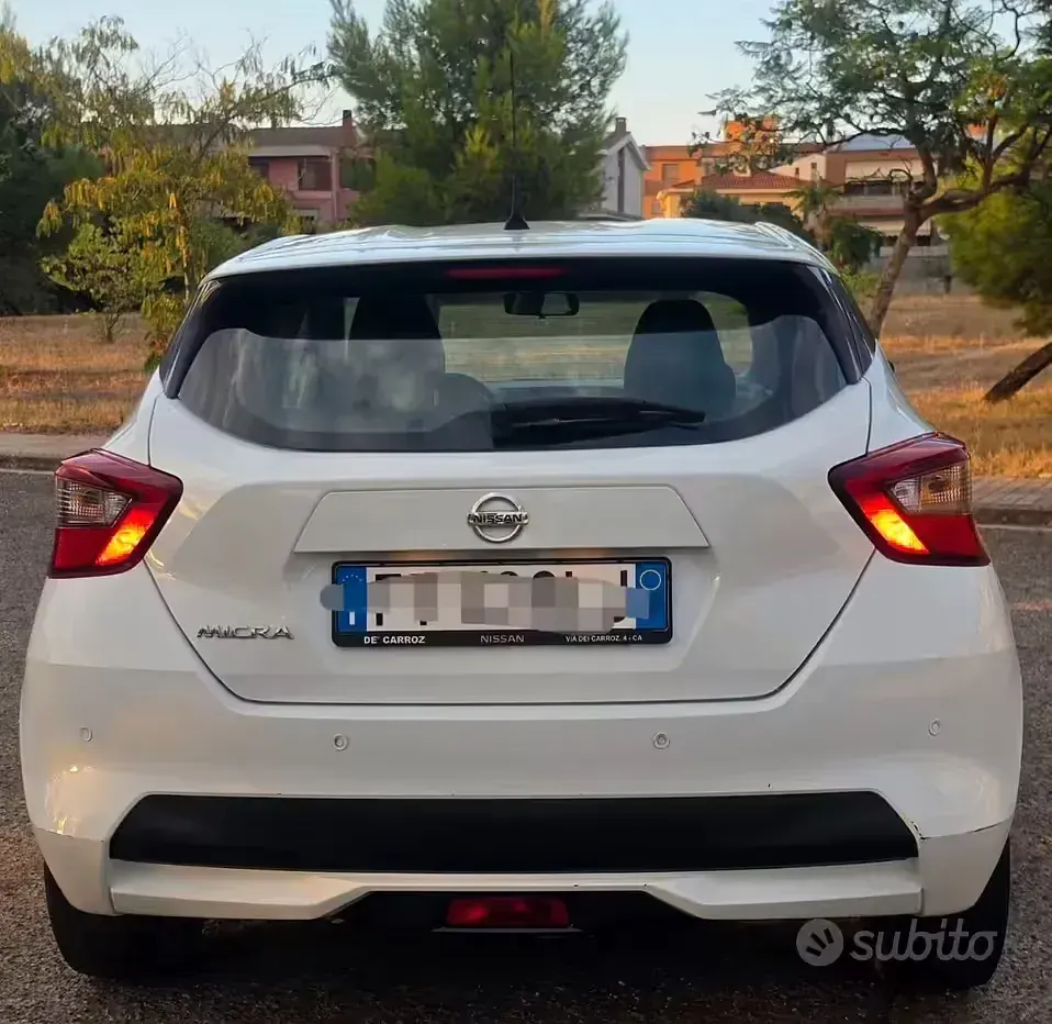 Usata Nissan Micra Acenta 90 CV (66 kW) 2019 Bianco Utilitaria