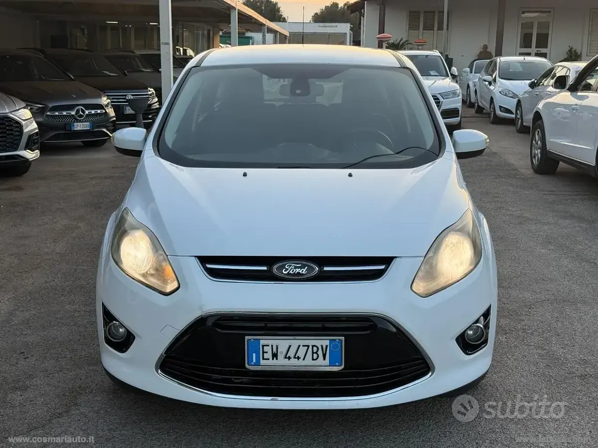 Usata Ford C-MAX Titanium 116 CV (85 kW) 2014 Bianco Monovolume