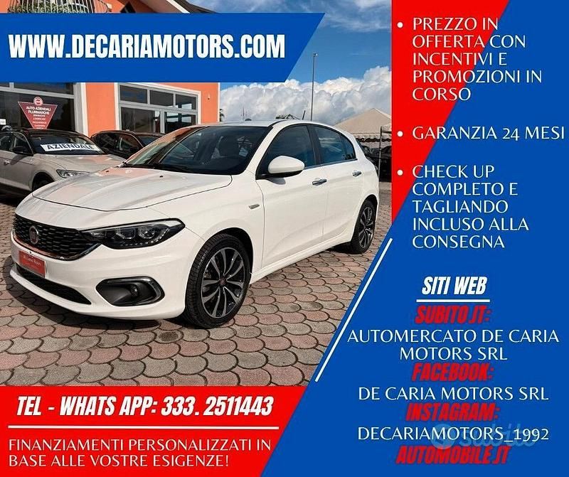 Bianco Usata 2020 Fiat Tipo Lounge Tre volumi | 13.500 € (Buon prezzo) - Immagine 1/4