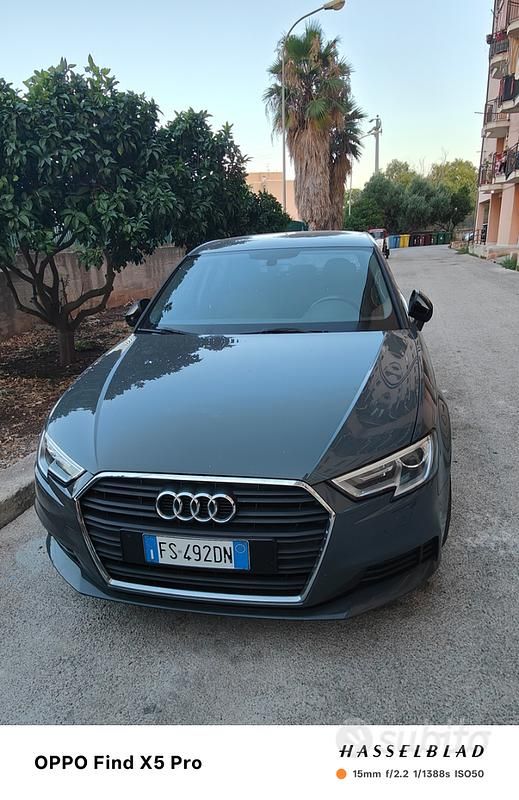 Usata Audi A3 116 CV (85 kW) 2018 Grigio Utilitaria