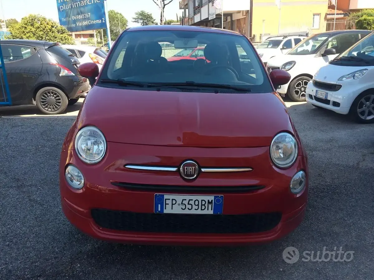 Usata Fiat 500 Pop 69 CV (50 kW) 2018 Rosso Berlina