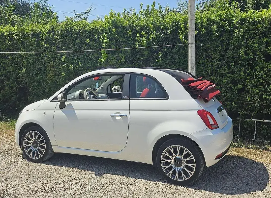 Usata Fiat 500C Pop 105 CV (77 kW) 2016 Bianco Cabrio
