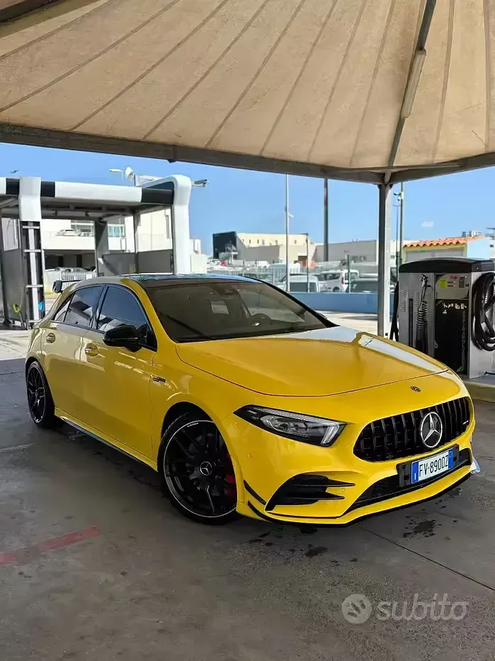 Usata Mercedes A35 AMG AMG 306 CV (225 kW) 2019 Giallo Berlina