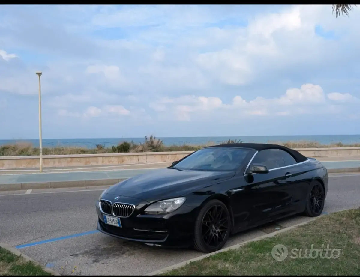 Usata BMW 640 Cabriolet 320 CV (235 kW) 2013 Nero Cabrio