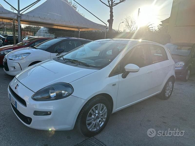 Usata Fiat Punto Lounge 75 CV (55 kW) 2014 Bianco Utilitaria
