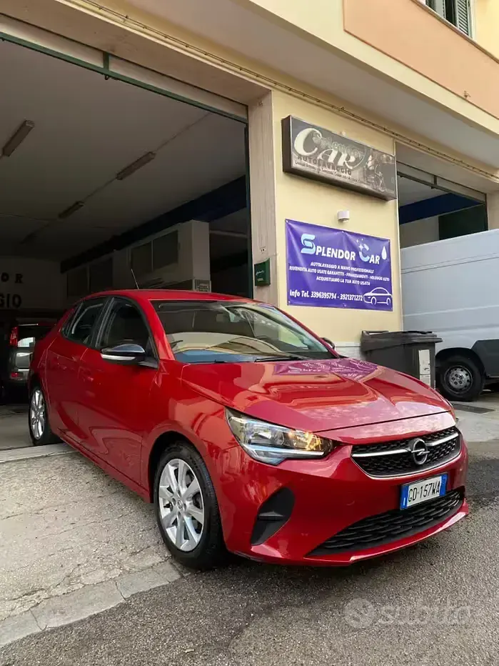 Usata Opel Corsa Elegance 75 CV (55 kW) 2021 Rosso Utilitaria