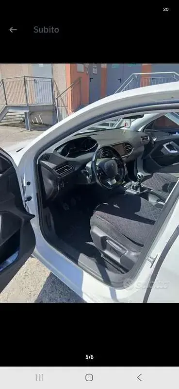 Usata Peugeot 308 Active 131 CV (96 kW) 2018 Bianco Berlina