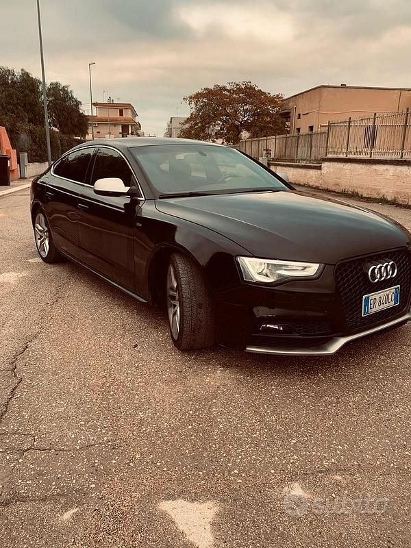 Usata Audi A5 S-Line 177 CV (130 kW) 2014 Nero Berlina