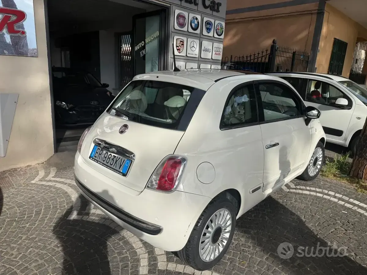Usata Fiat 500 Lounge 69 CV (50 kW) 2013 Bianco Berlina