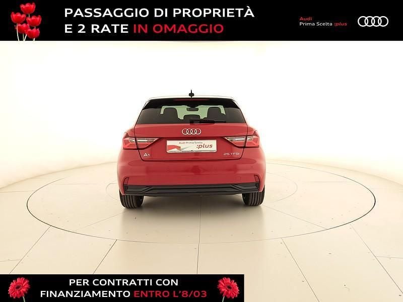 Usata Audi A1 Sportback Admired 95 CV (69 kW) 2025 Rosso progressivo metallizzato nero mito metallizzato Utilitaria