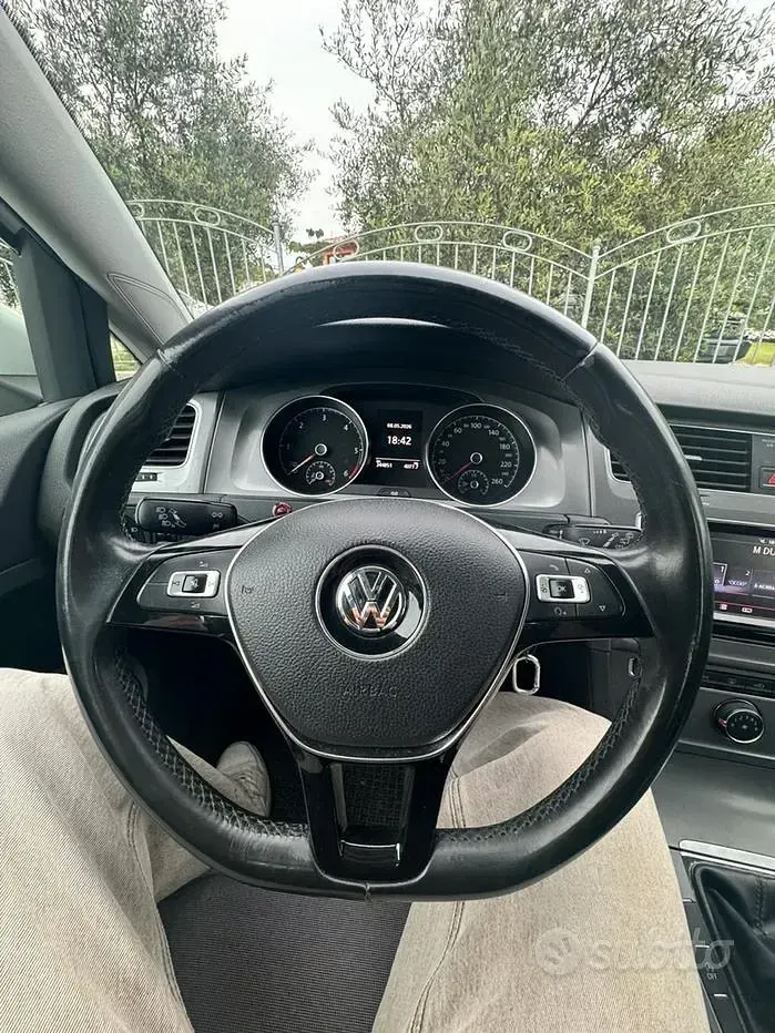 Usata VW Golf VII 90 CV (66 kW) 2014 Bianco Berlina