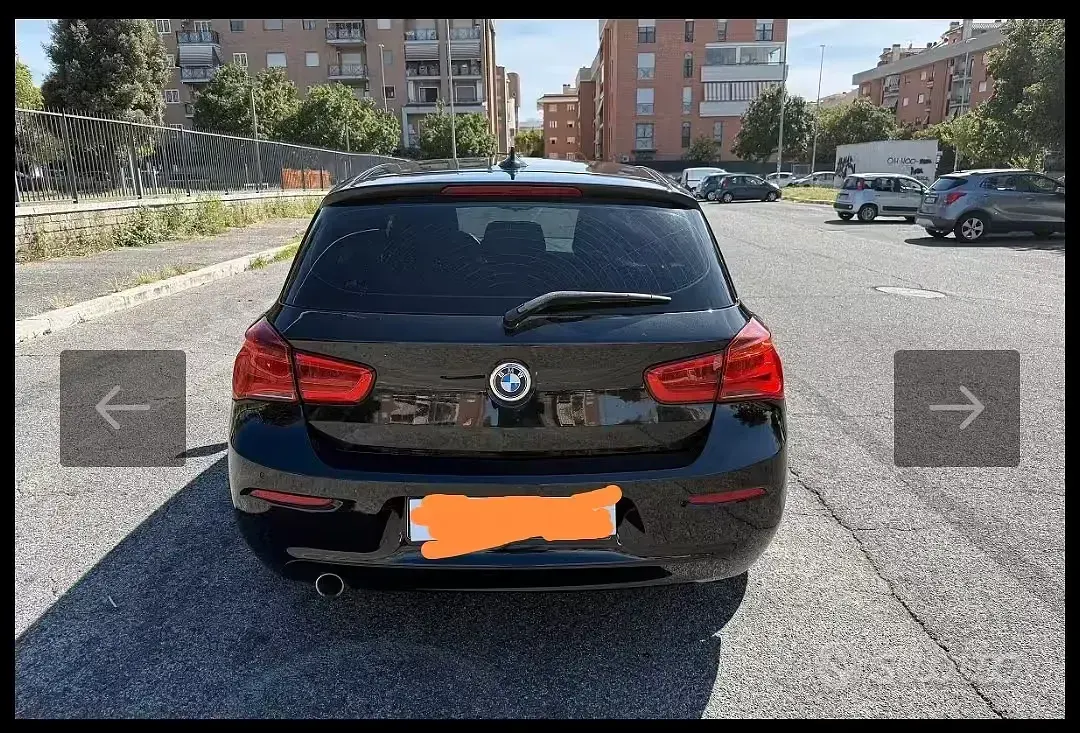Usata BMW 118 150 CV (110 kW) 2018 Nero Berlina