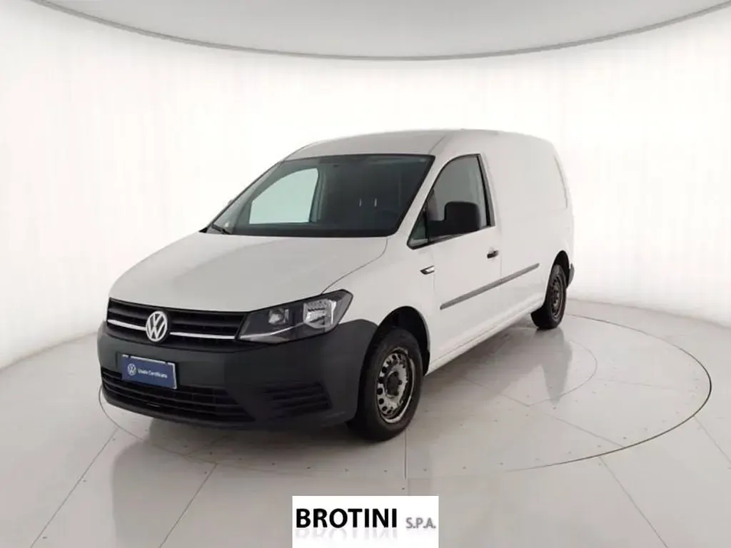 Usata VW Caddy Comfortline 102 CV (75 kW) 2018 Bianco pastello Monovolume