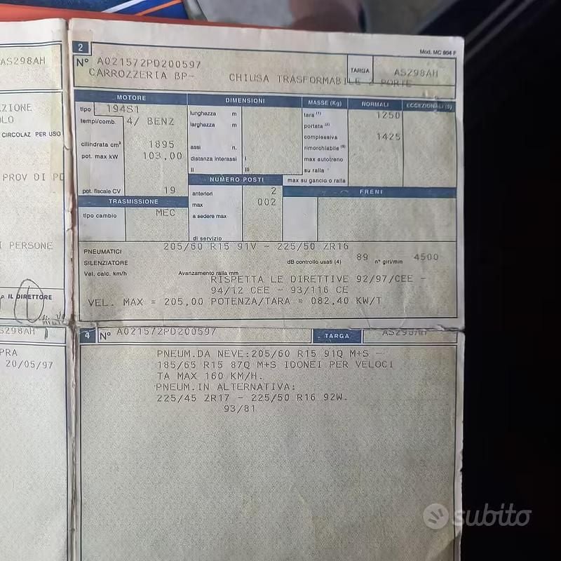 Usata BMW Z3 140 CV (102 kW) 1997 Grigio Cabrio