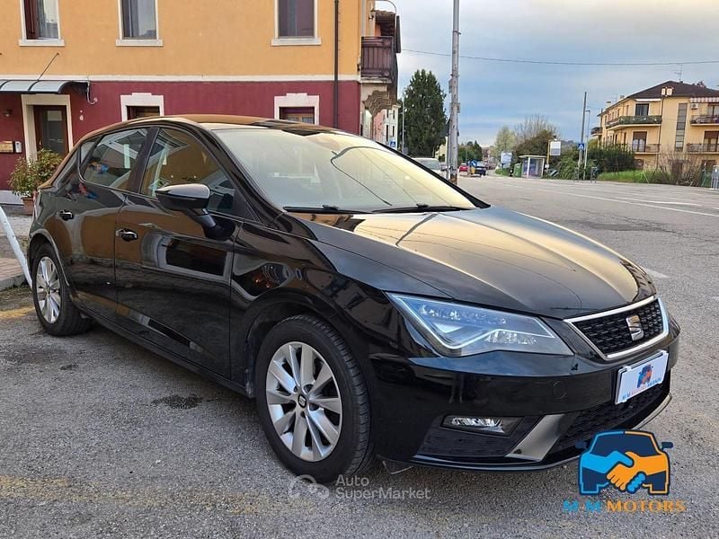 Usata Seat Leon 131 CV (96 kW) 2019 Nero Berlina