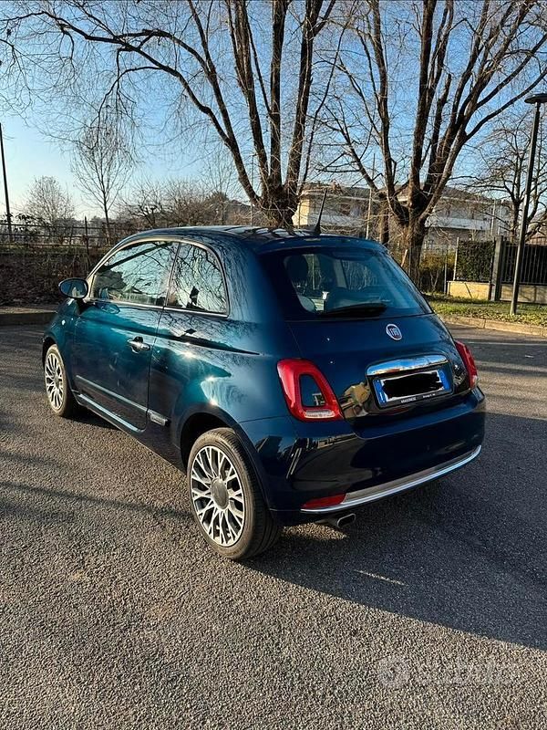 Usata Fiat 500 Lounge 105 CV (77 kW) 2019 Blu Utilitaria