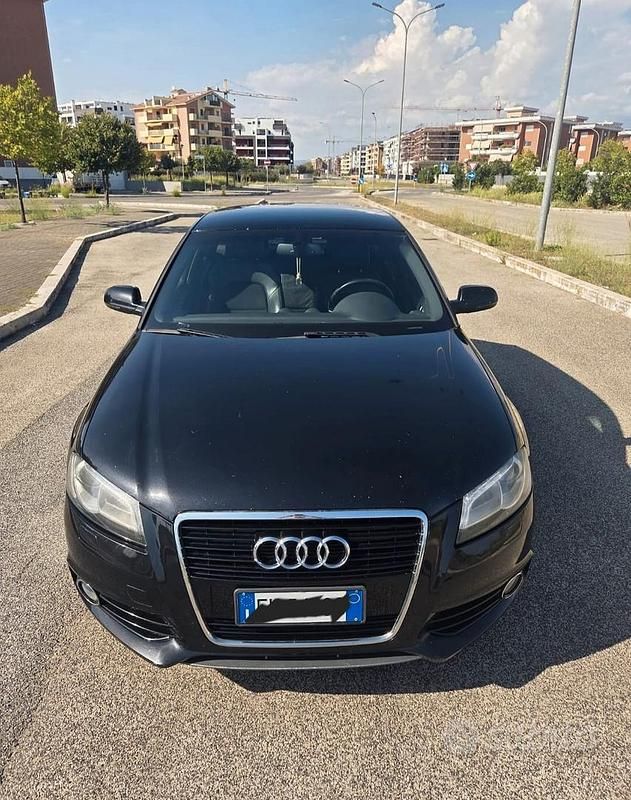 Usata Audi A3 Attraction 105 CV (77 kW) 2012 Nero Berlina