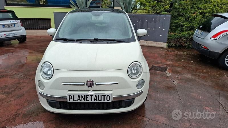 Usata Fiat 500 Lounge 69 CV (50 kW) 2009 Bianco Cabrio