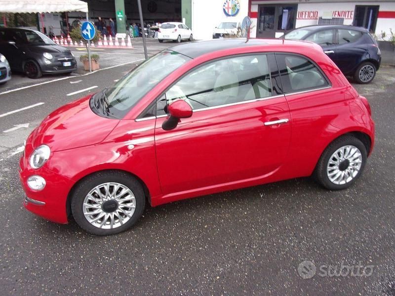 Usata Fiat 500 Lounge 69 CV (50 kW) 2019 Rosso Utilitaria