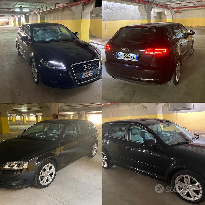 Usata Audi A3 105 CV (77 kW) 2010 Nero Utilitaria