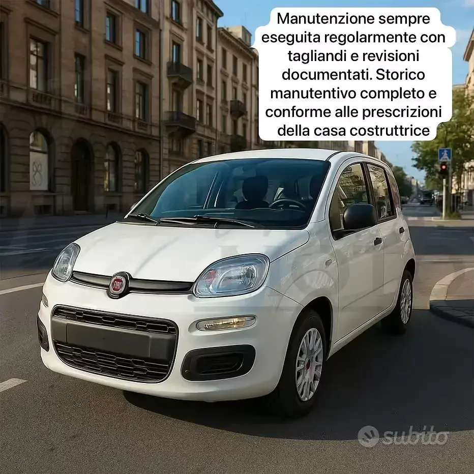 Usata Fiat Panda 75 CV (55 kW) 2013 Bianco Utilitaria