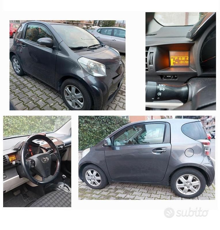 Usata Toyota iQ Sol 68 CV (50 kW) 2011 Grigio Utilitaria