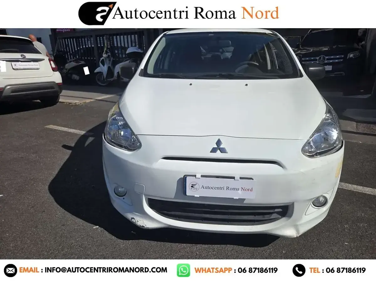 Usata Mitsubishi Space Star Intense 71 CV (52 kW) 2016 Bianco Utilitaria