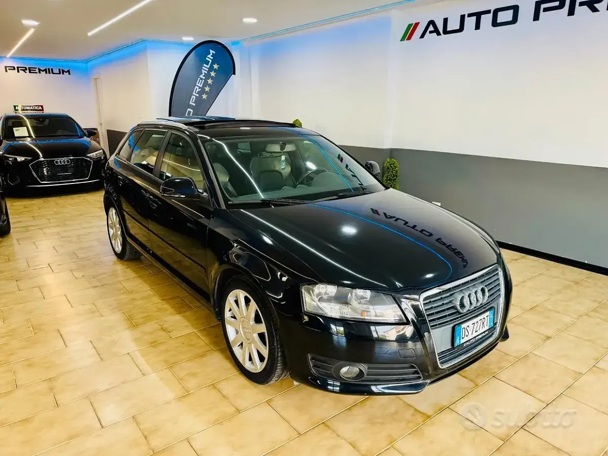 Usata Audi A3 Sportback S-Line 140 CV (102 kW) 2009 Nero Utilitaria
