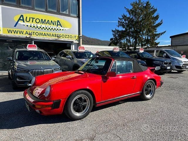 Usata Porsche 911 Carrera Cabriolet 231 CV (169 kW) 1987 Rosso Cabrio