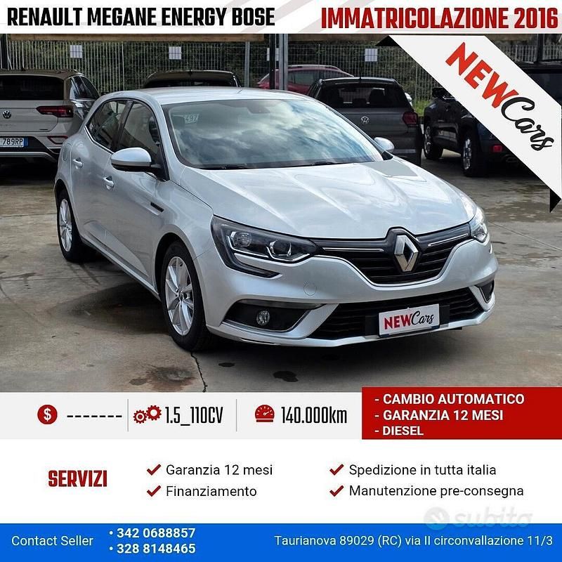 Usata Renault Mégane GrandTour Bose Edition 110 CV (80 kW) 2016 Grigio Station wagon