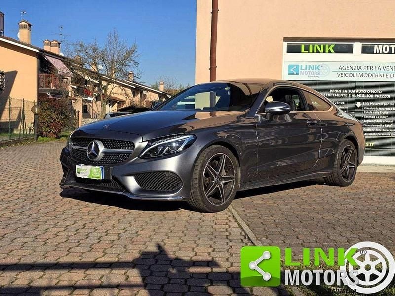 Usata Mercedes C200 Premium Plus 184 CV (135 kW) 2018 Grigio scuro Coupé
