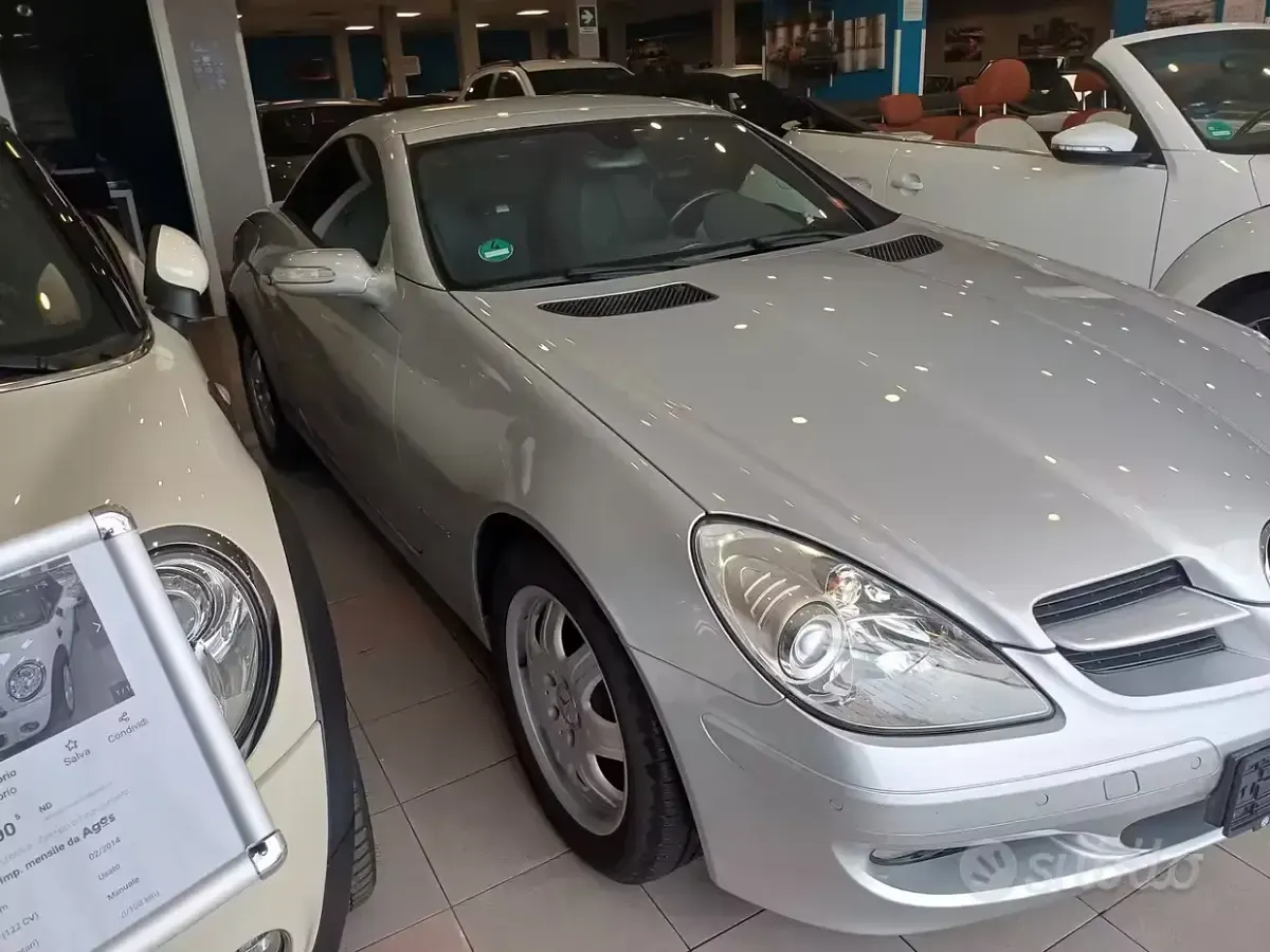 Usata Mercedes SLK200 163 CV (119 kW) 2005 Grigio Cabrio