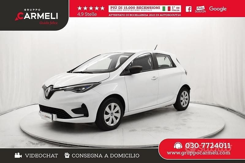 Usata Renault Zoe Life 80 kW (109 CV) 2020 Bianco ghiaccio Utilitaria