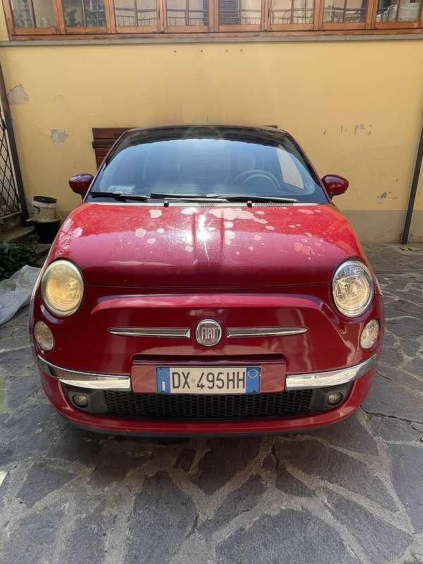 Usata Fiat 500C 73 CV (53 kW) 2009 Rosso Cabrio