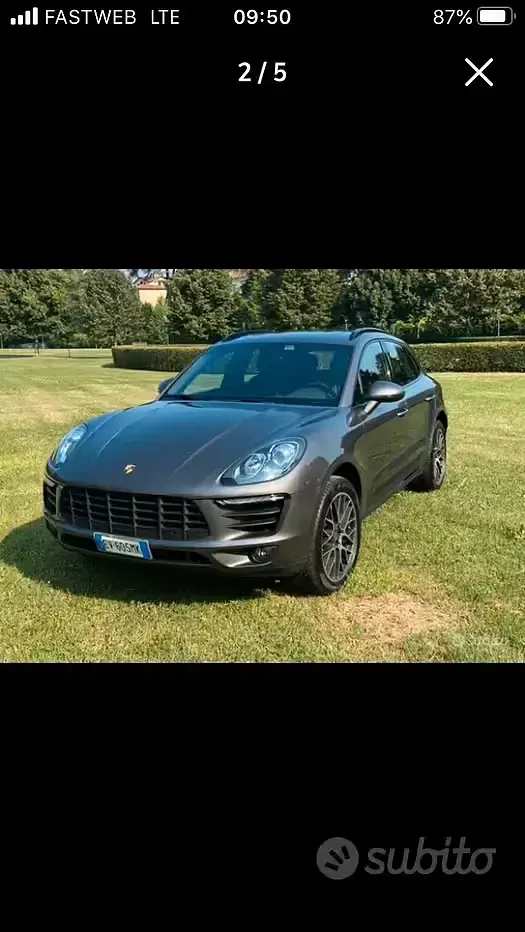 Usata Porsche Macan 250 CV (183 kW) 2014 Grigio SUV